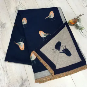 209- Robins Scarf- Navy