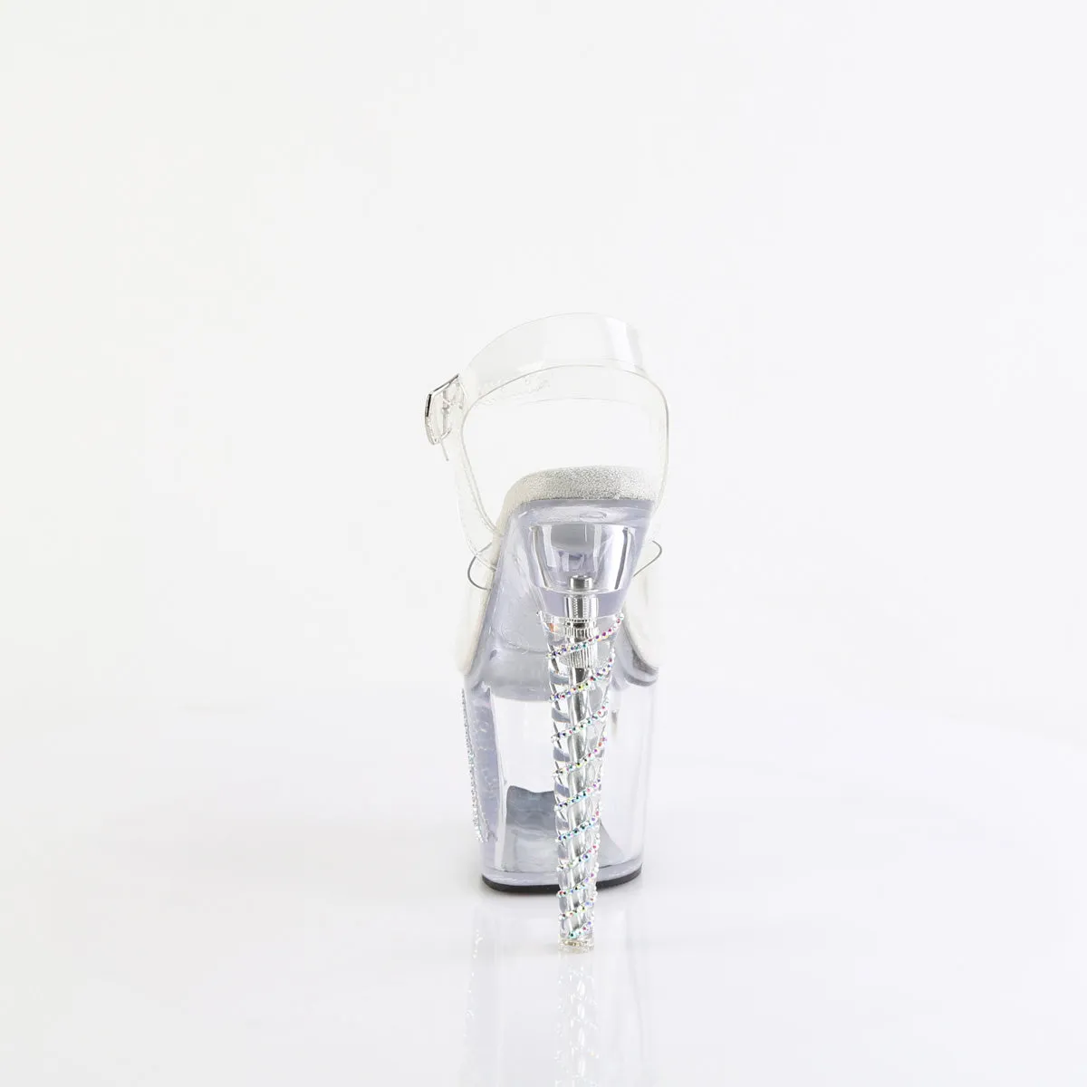 7 Inch Heel UNICORN-708TGRS Clear