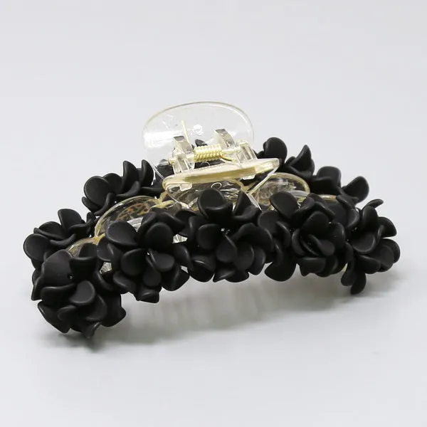 Acrylic Flower Embellished Hair Claw