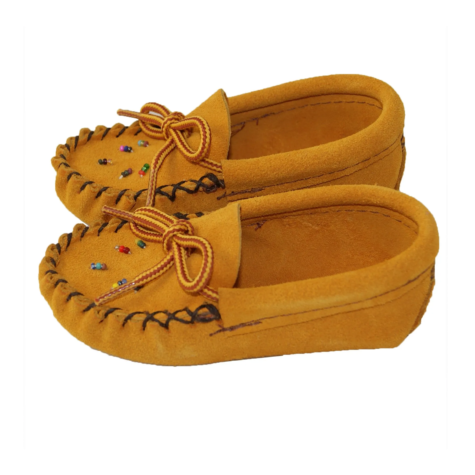 Baby Beaded Soft Sole Suede Moccasins