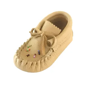 Baby Moose Hide Beaded Moccasins