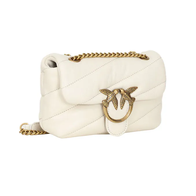 BAG LOVE BABY PUFF Silk Woman White Antique Gold