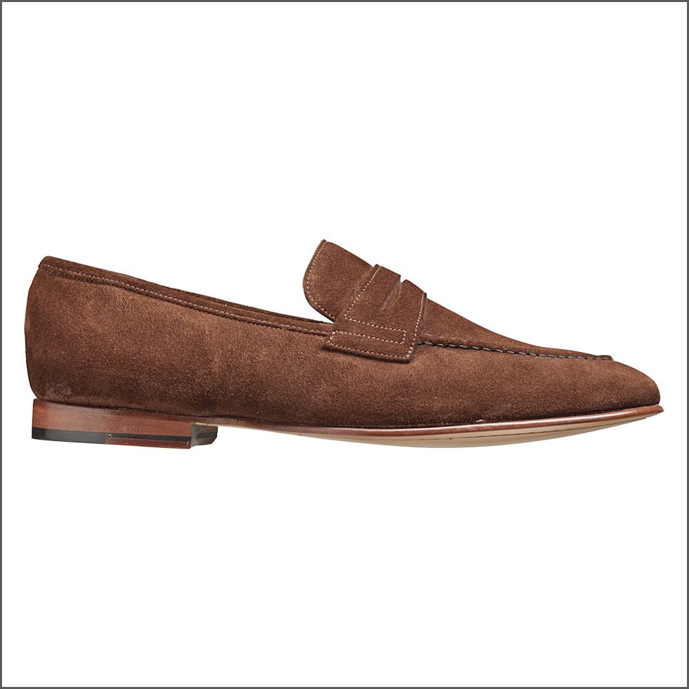 Barker Ledley Castagnia Suede Mocassin Slip On*