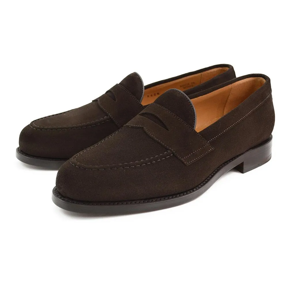 Berwick 1707 Penny Loafer (9628) - Dark Brown Suede Dainite