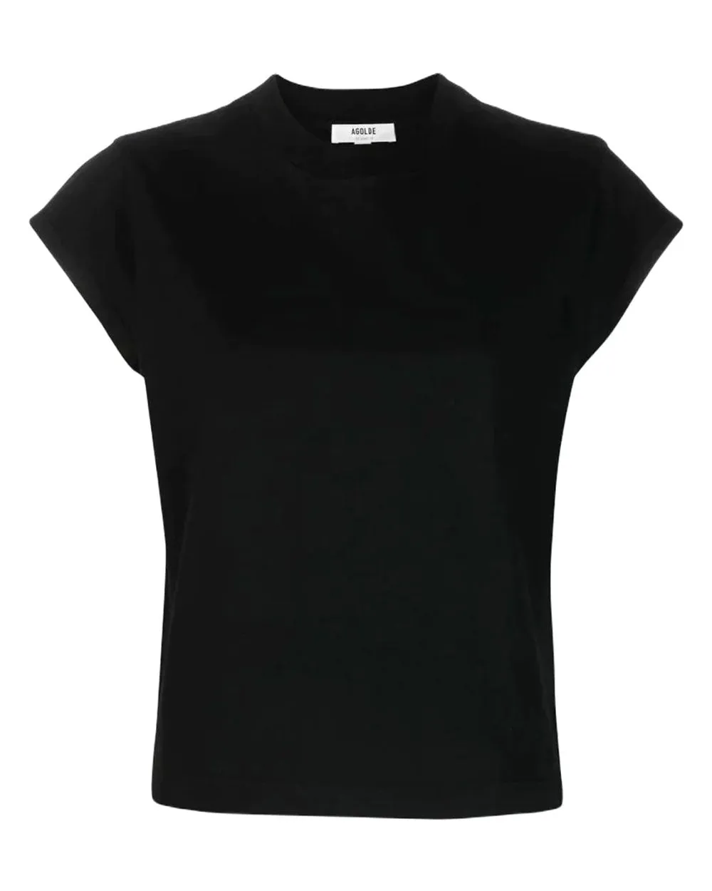 Black Bryce Cap Sleeve Tee