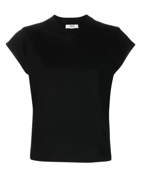 Black Bryce Cap Sleeve Tee