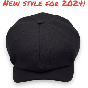 Black Newsboy Classic Cap