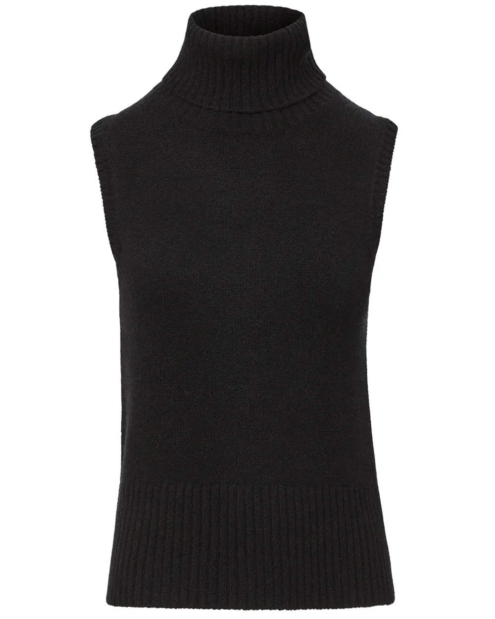 Black Sleeveless Mazzy Cashmere Tank