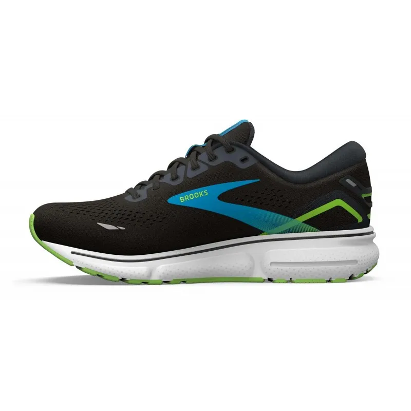 BROOKS GHOST 15 BLACK/HAWAIN OCEAN/GREEN FOR MEN'S