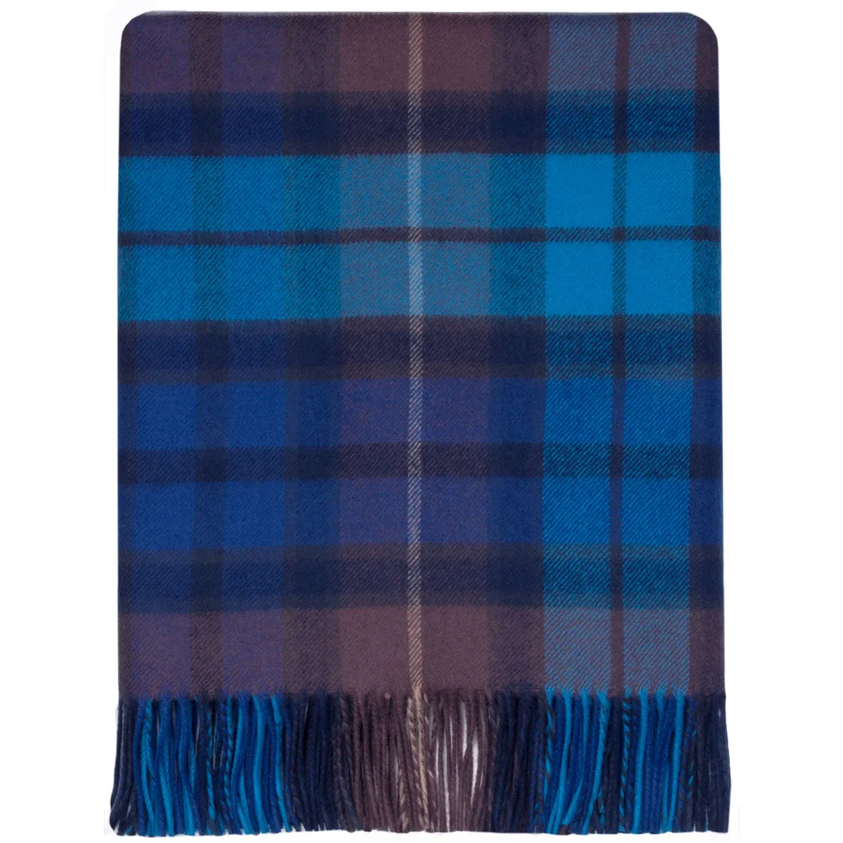 Buchanan blue tartan lambswool Blanket