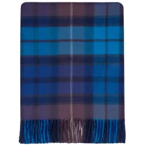 Buchanan blue tartan lambswool Blanket