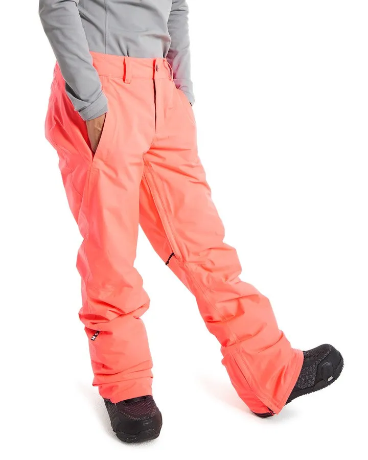 Burton Womens Powline Gore-Tex 2L Insulated Pants - Tetra Orange - 2023