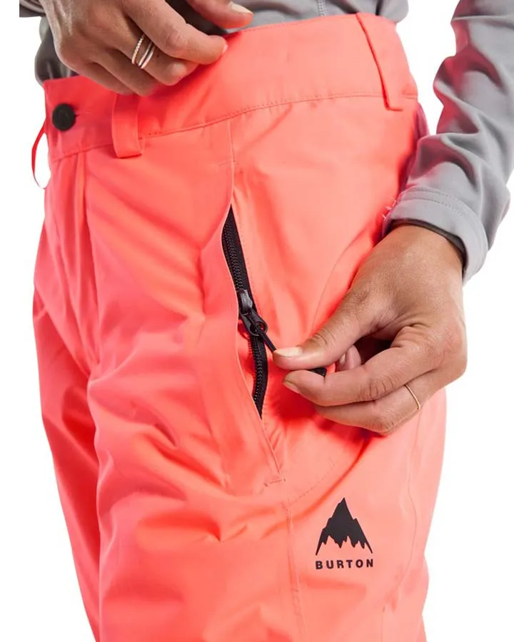 Burton Womens Powline Gore-Tex 2L Insulated Pants - Tetra Orange - 2023