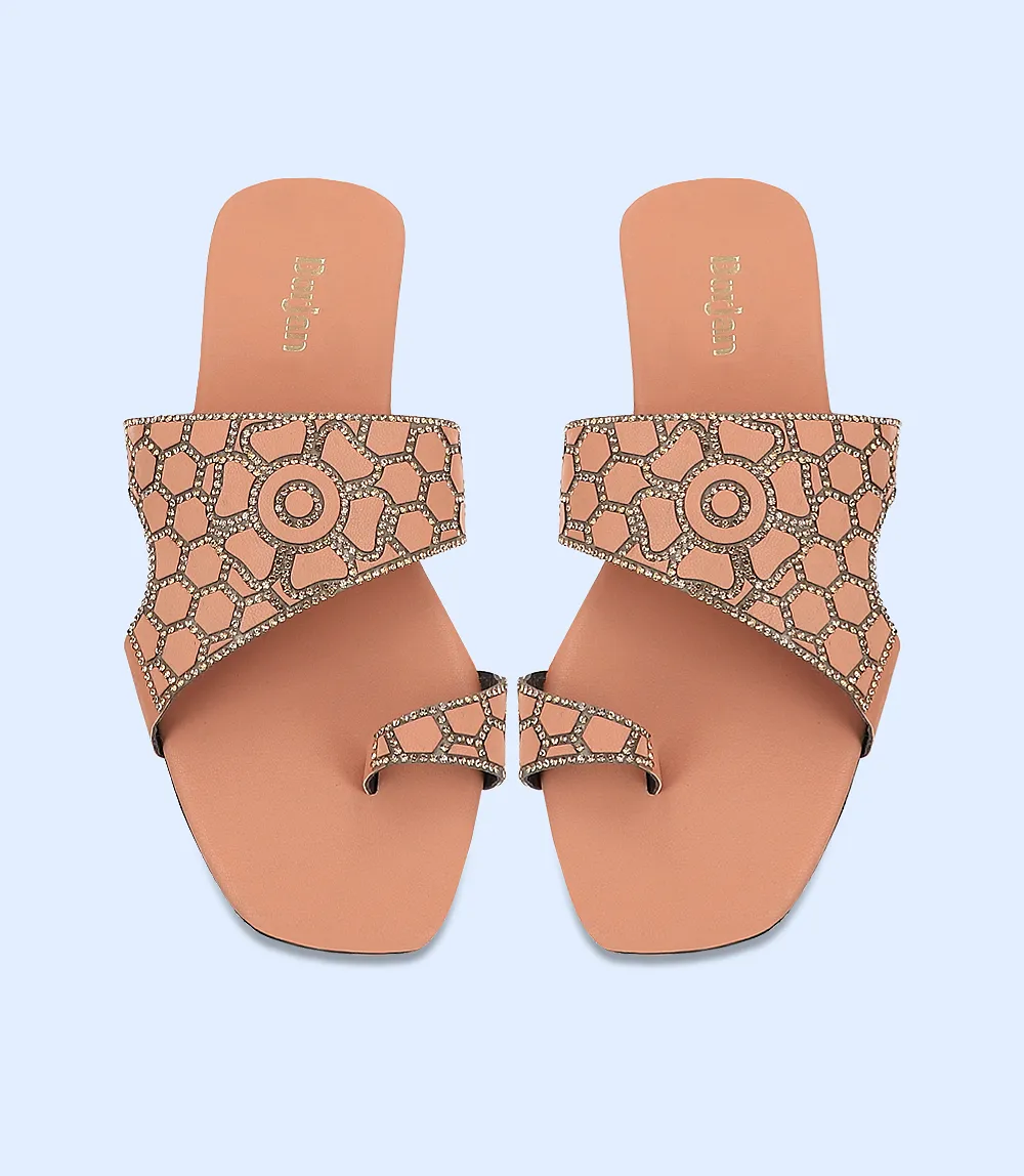 BW7463-TEA PINK-Women Casual Chappal