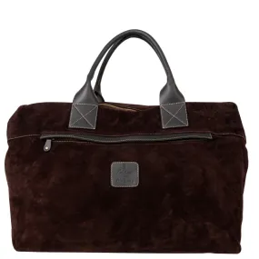 CALABRESE Lipari Suede Medium Bag Chocolate Brown