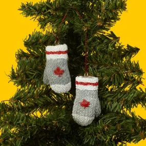 CANADIAN WOOL MITTENS ORNAMENT