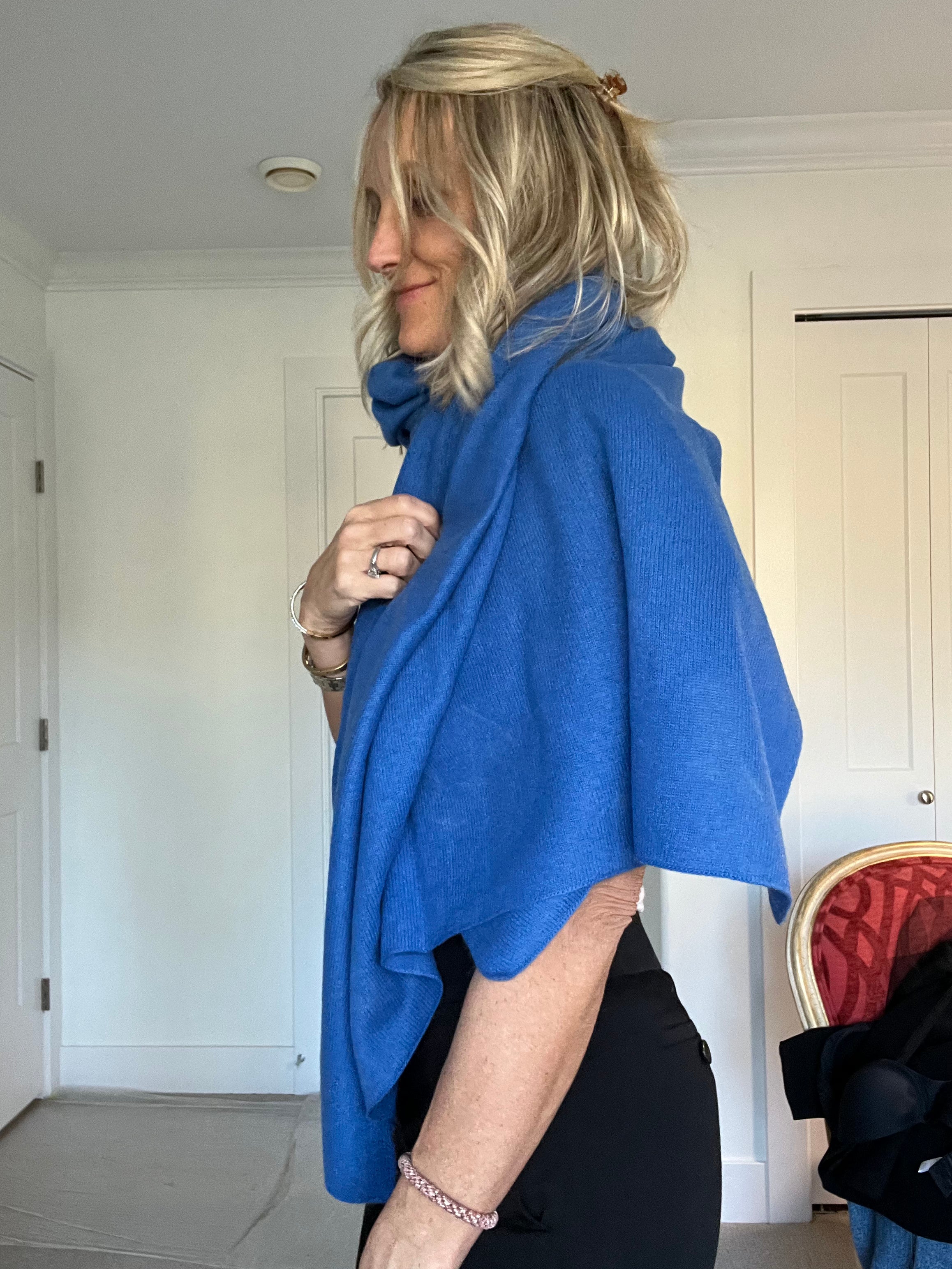 Cashmere Euro Wrap | Royal Blue