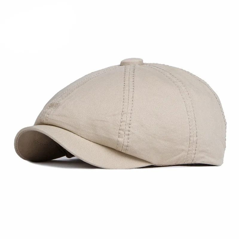 Casual Flat Cotton Solid Vintage Gorras Cap for Men and Women