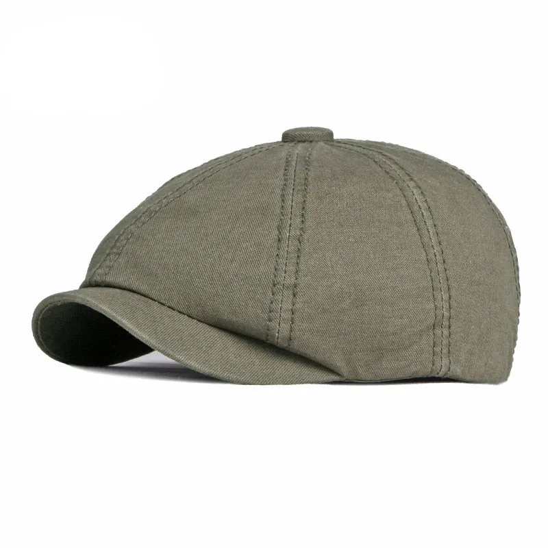 Casual Flat Cotton Solid Vintage Gorras Cap for Men and Women