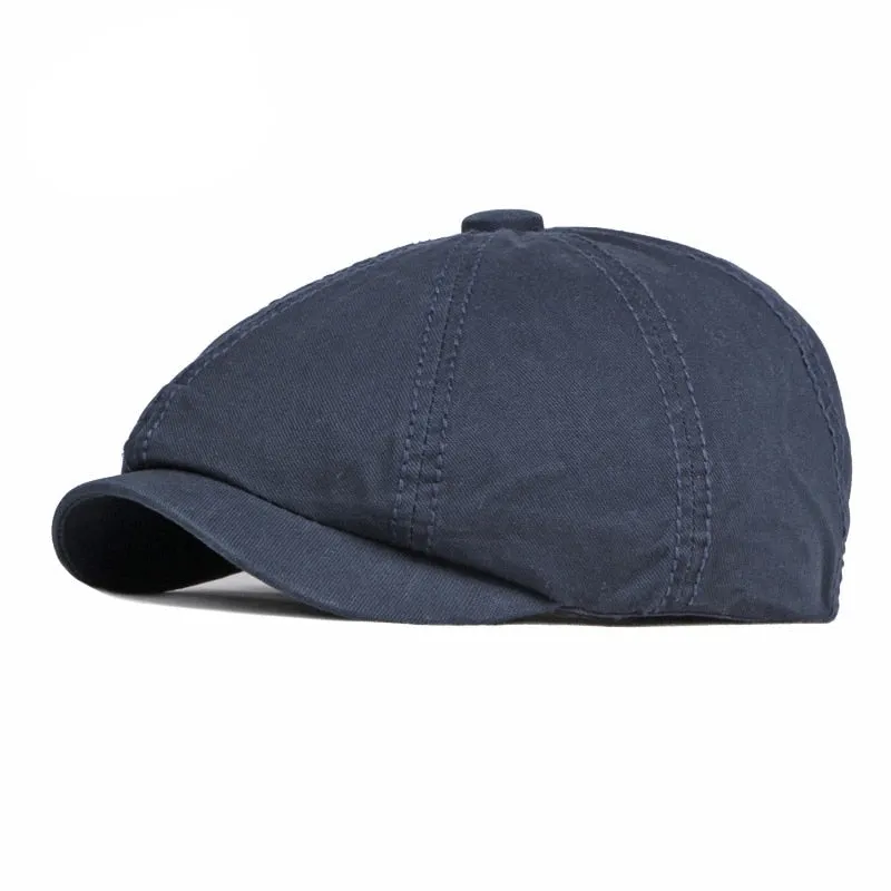 Casual Flat Cotton Solid Vintage Gorras Cap for Men and Women