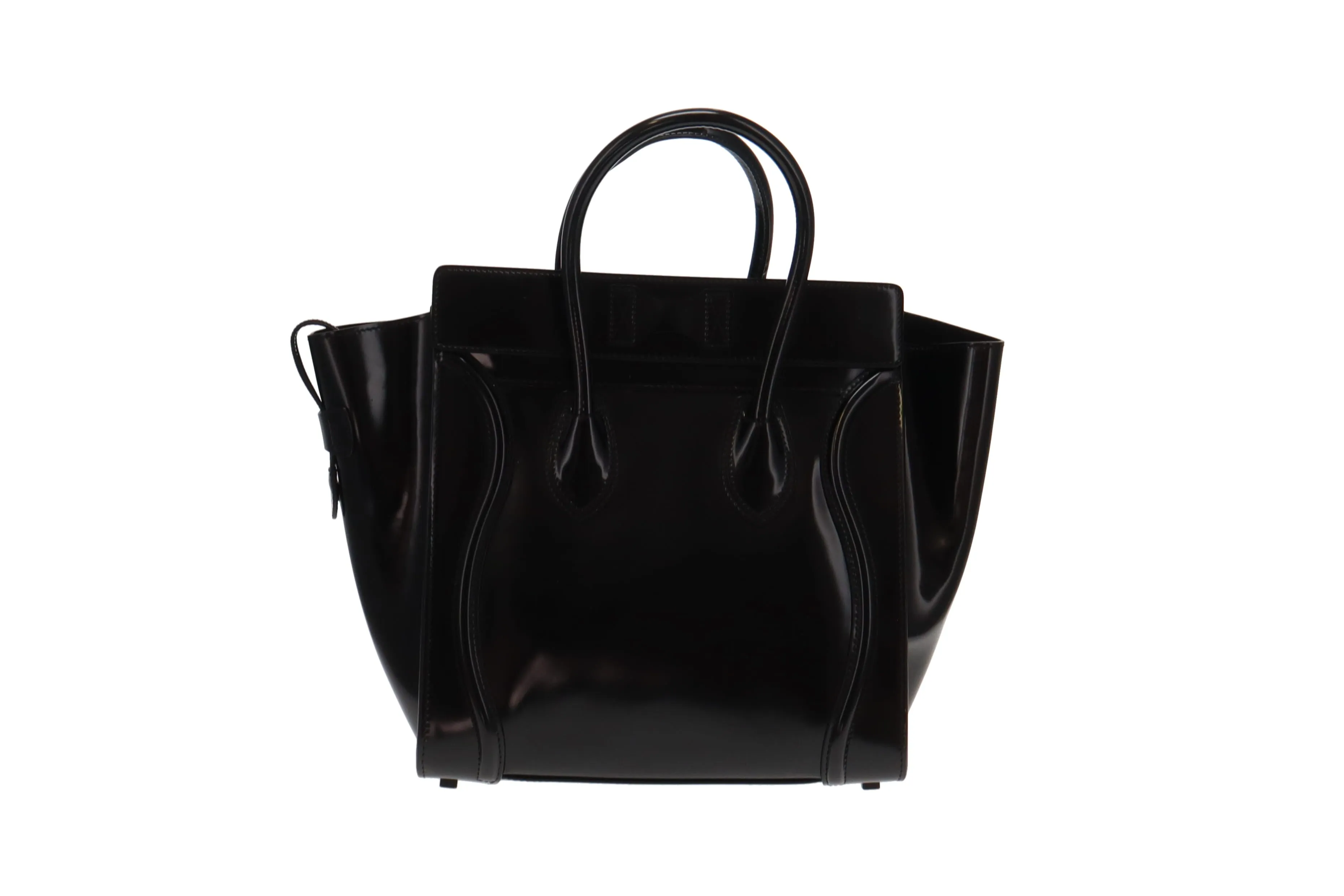 Celine Mini Luggage Black Patent