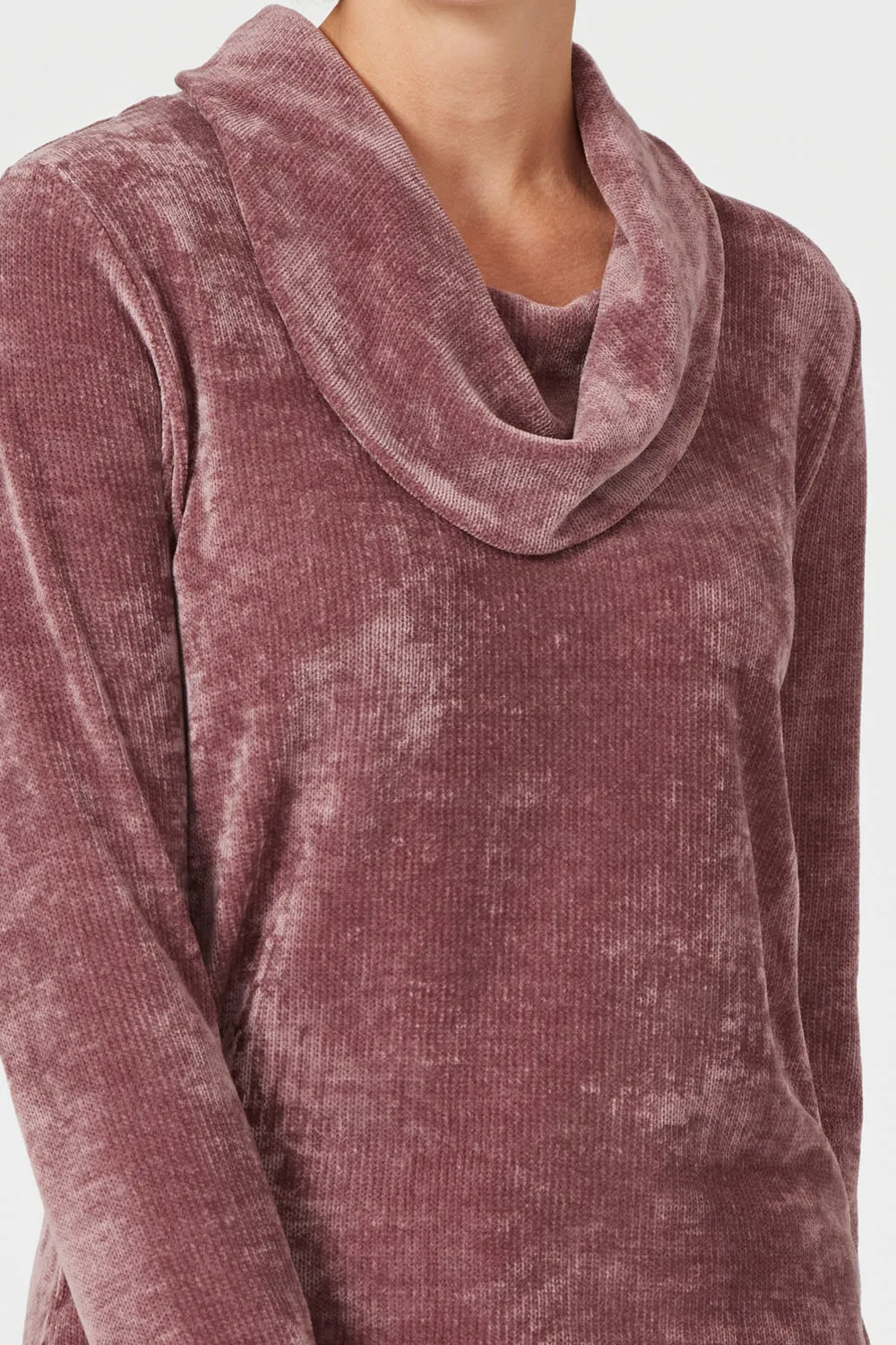 Chenille Cowl Neck Top