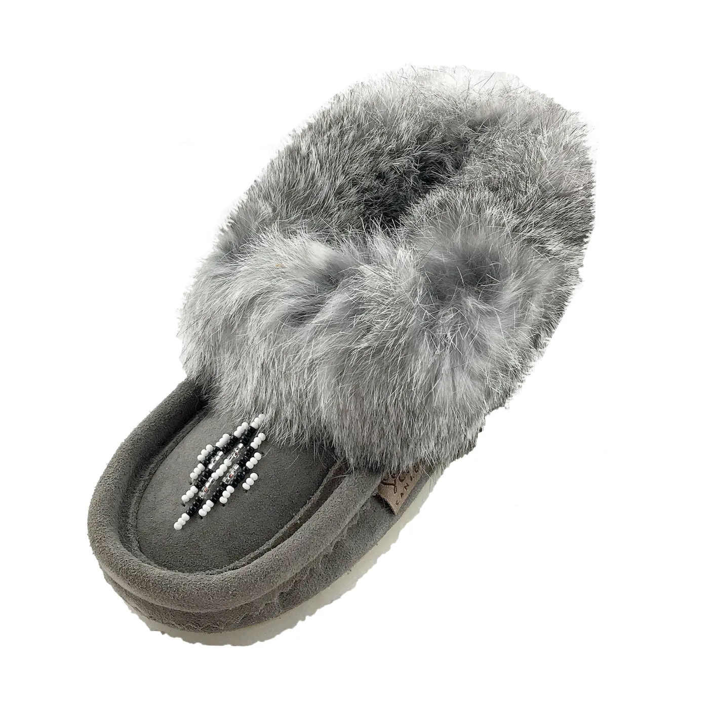 Children's Crepe Sole & Rabbit Fur Moccasins (Final Clearance)