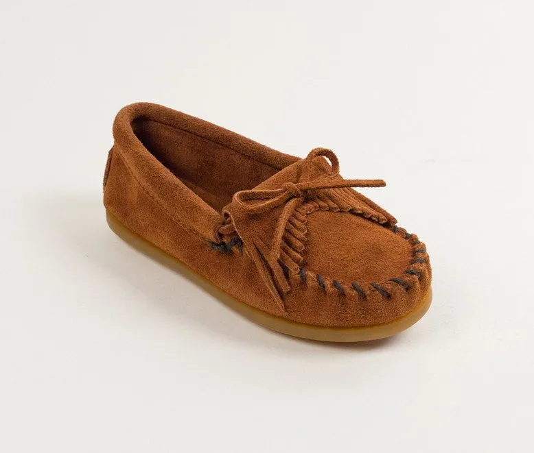 Children's Kilty Suede Moccasin