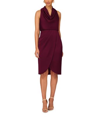 Cowl Neck Cocktail Dress