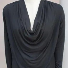 Cowl Neck Long Blouse