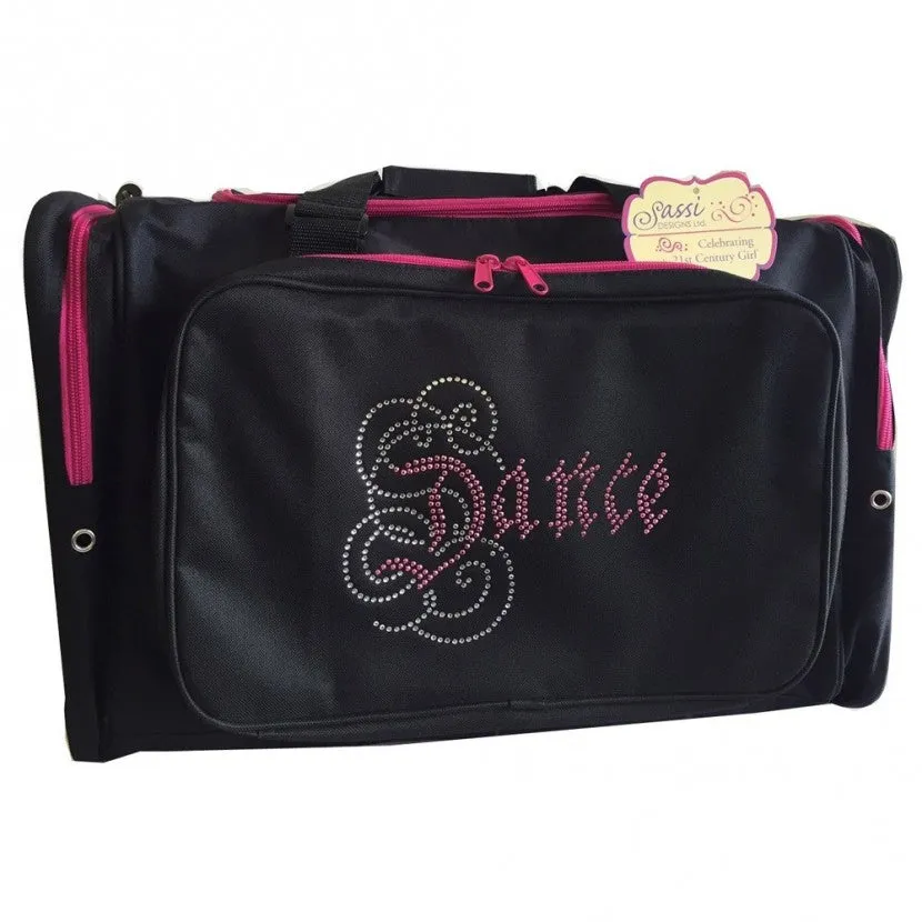 Dance Rhinestone Square Duffle Bag Style 1449