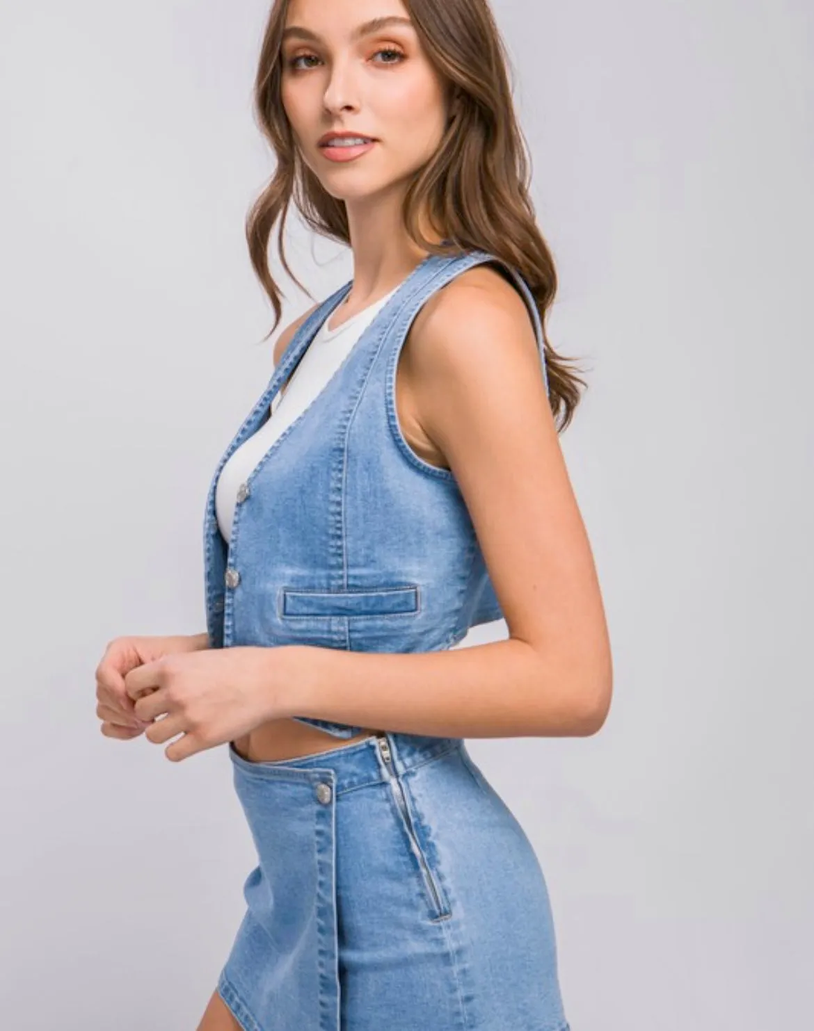 Denim vest