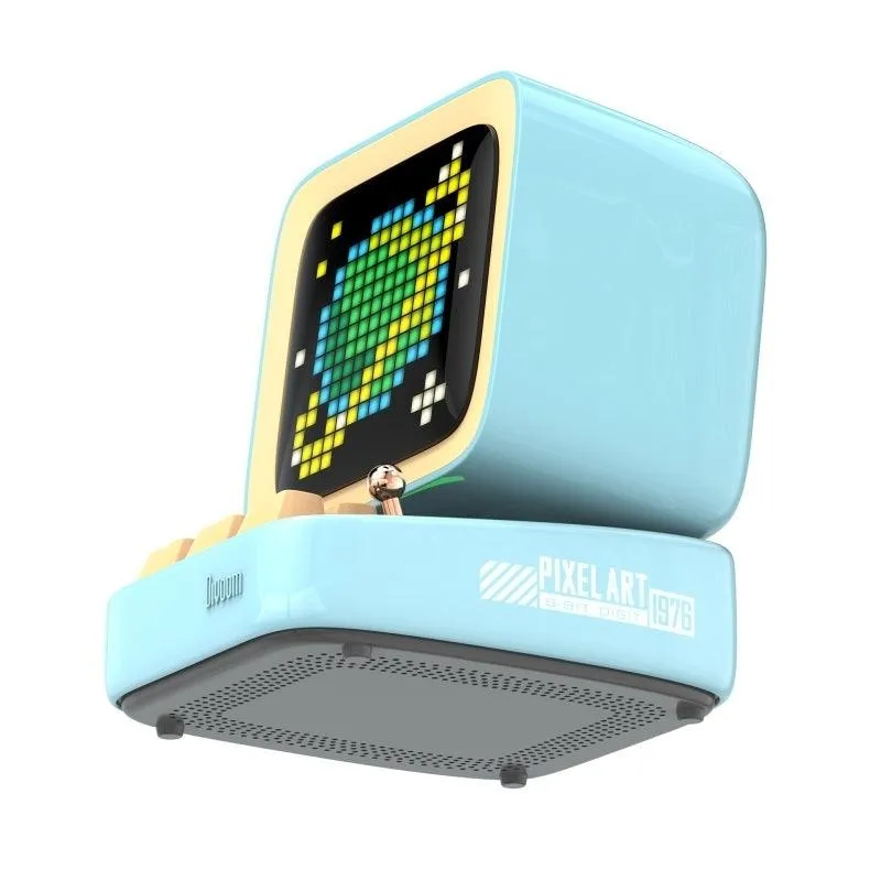 Divoom Ditoo Pro Retro Pixel Art Bluetooth Speaker 15 Watt Blue