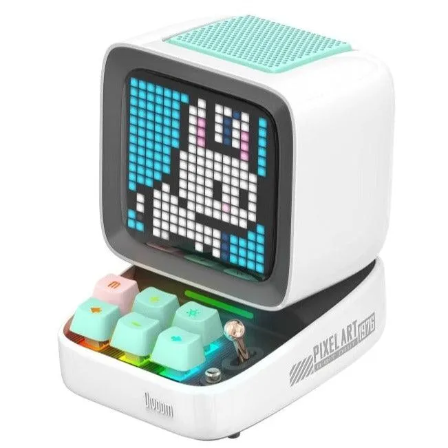 Divoom Ditoo Pro Retro Pixel Art Bluetooth Speaker 15 Watt White