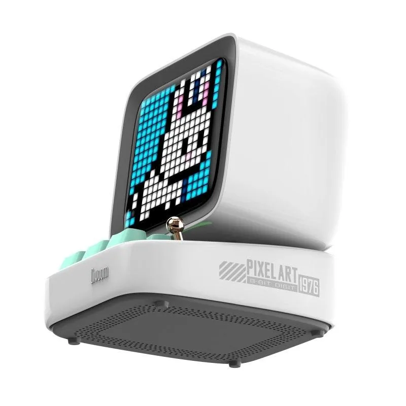 Divoom Ditoo Pro Retro Pixel Art Bluetooth Speaker 15 Watt White