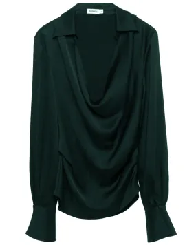 Emerald Symone Long Sleeve Cowl Neck Top