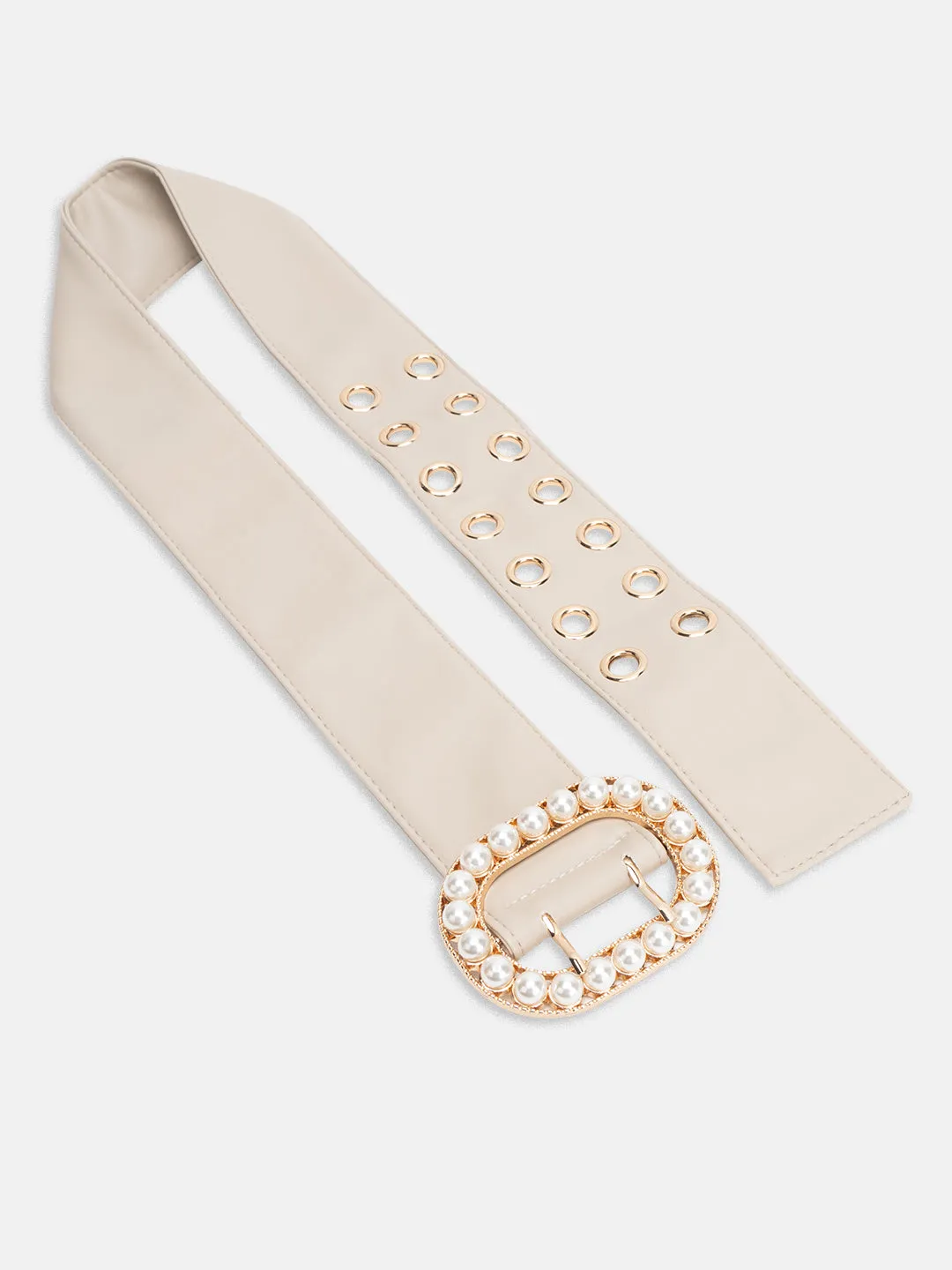 Eyelet Decor Embellished Belt