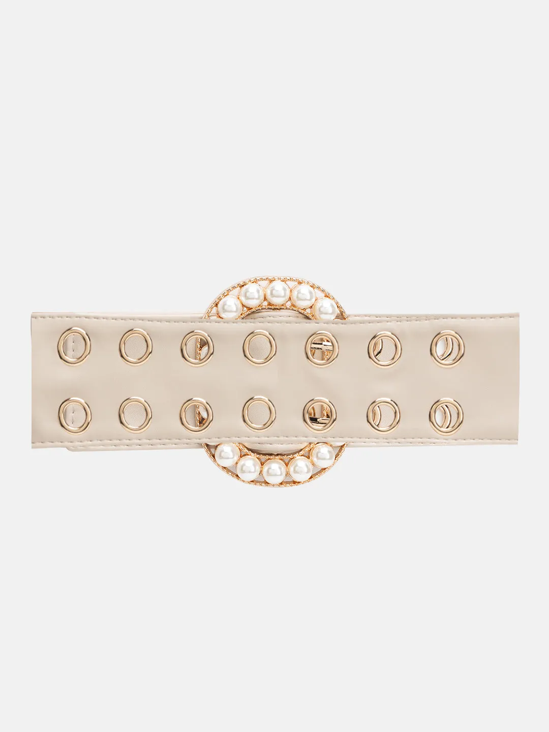 Eyelet Decor Embellished Belt