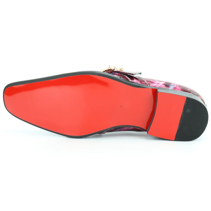 FI-7248 Red Slip On Fiesso by Aurelio Garcia