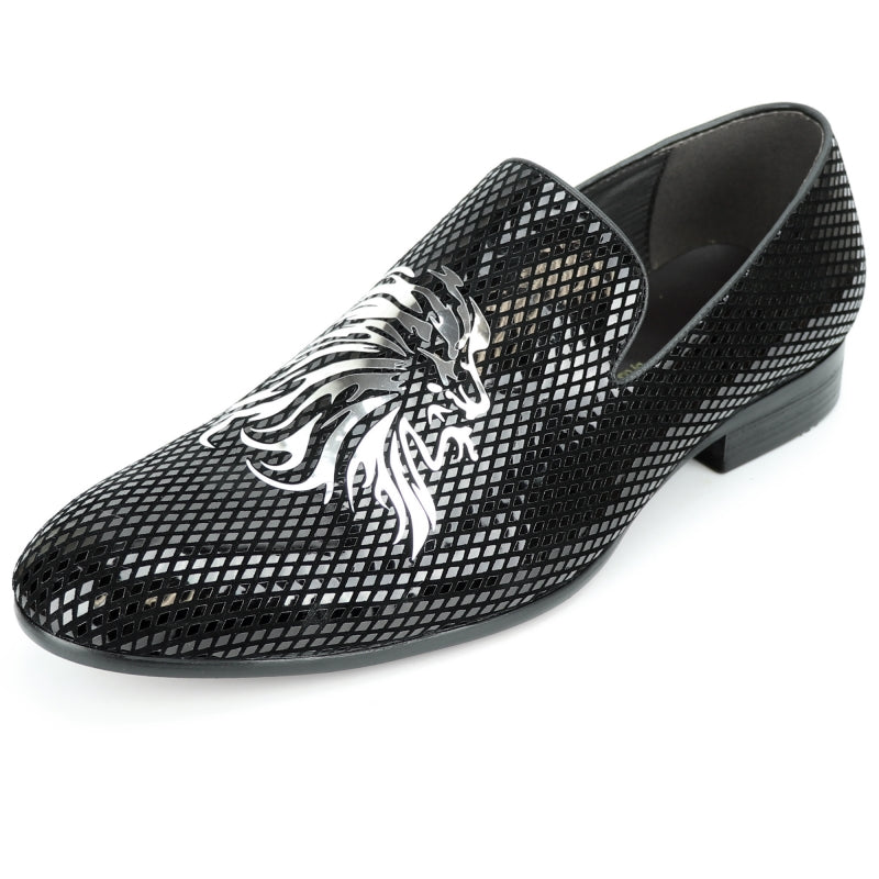 FI-7270 Black Silver Slip On Fiesso by Aurelio Garcia