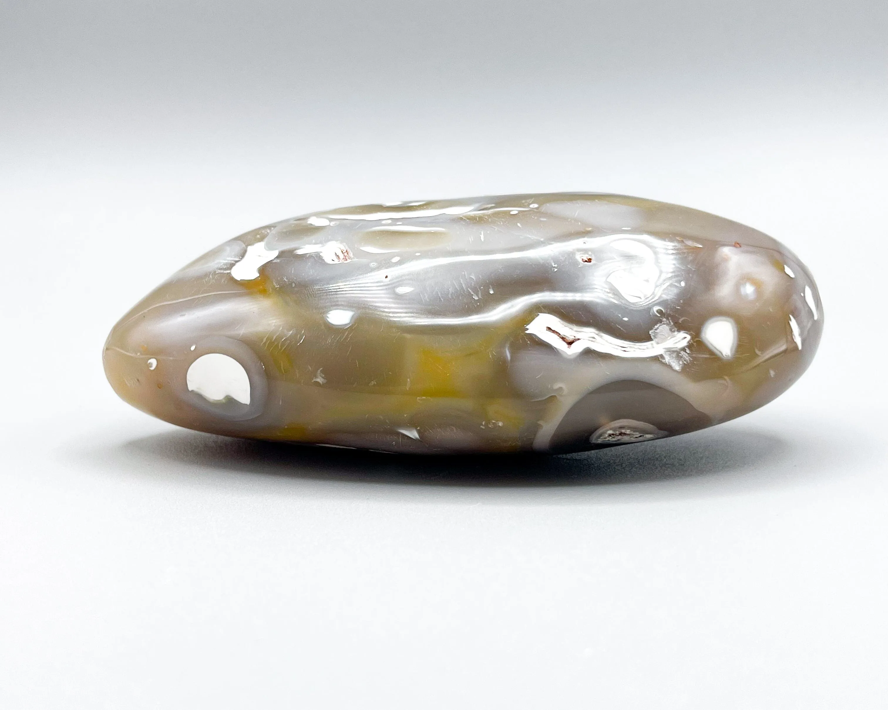 Freeform Polished Orca Agate Specimen