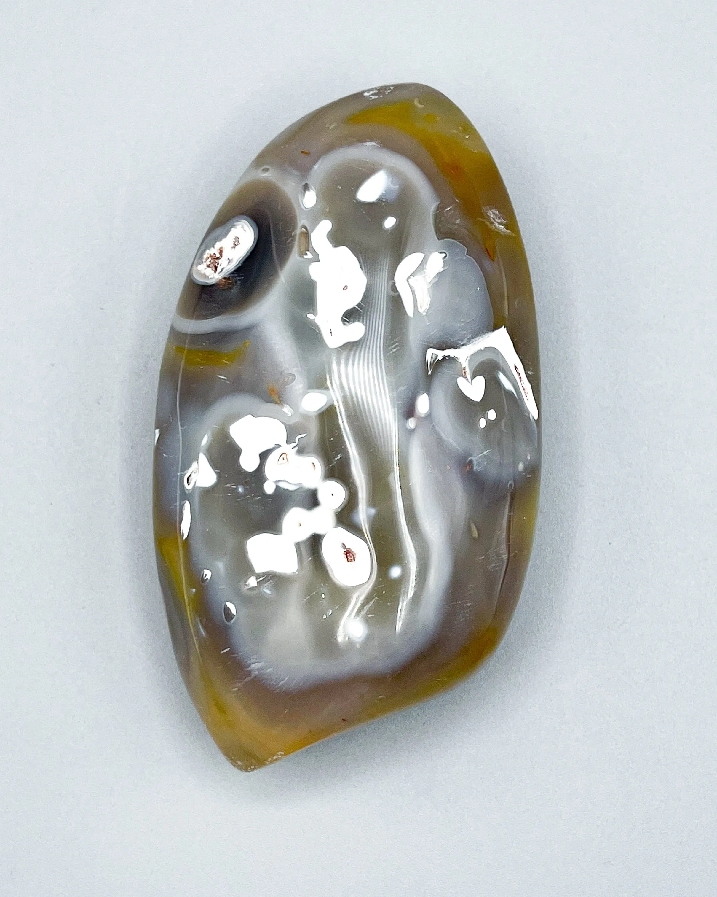 Freeform Polished Orca Agate Specimen