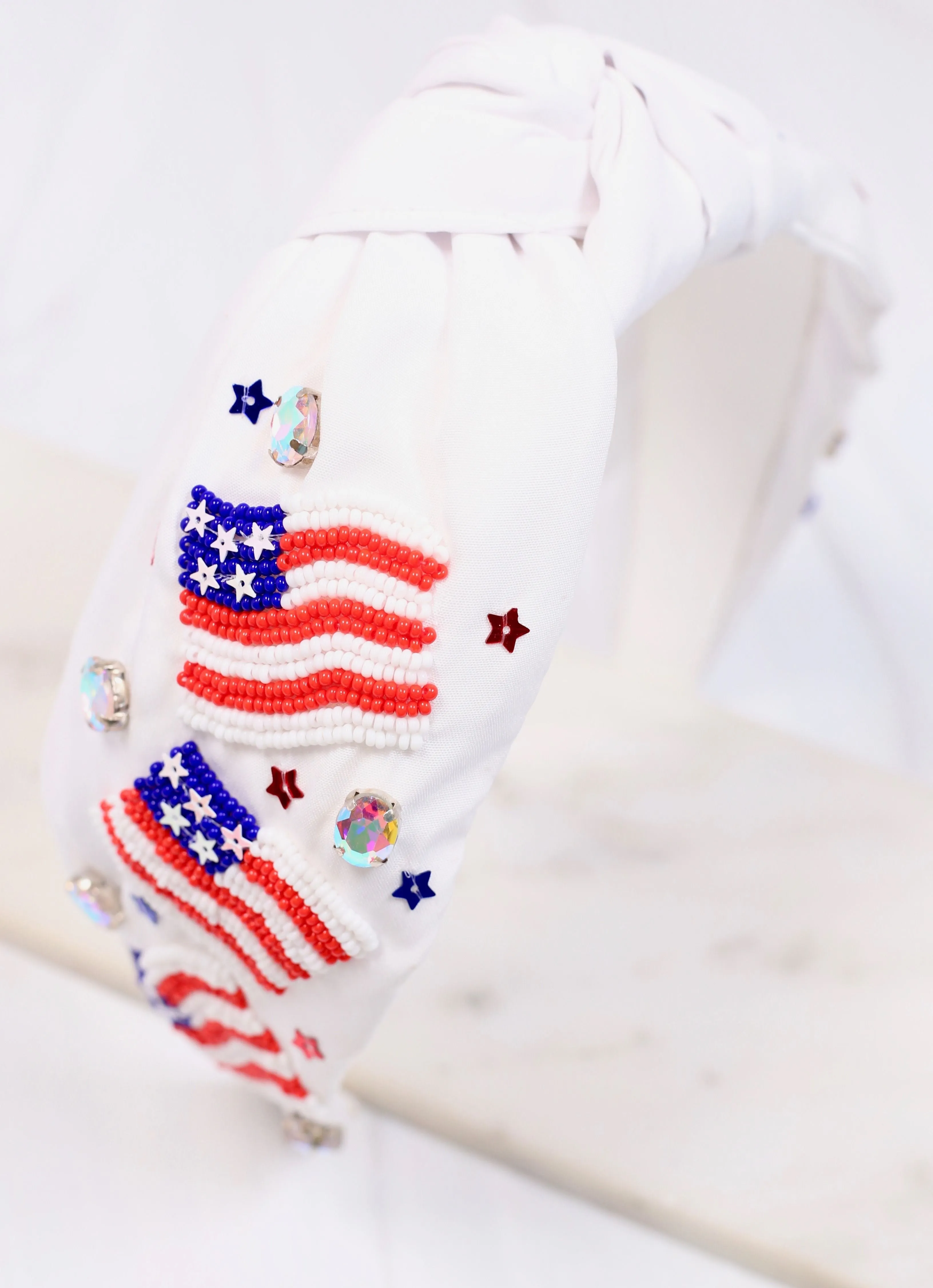 Grand ol' Flag Headband WHITE