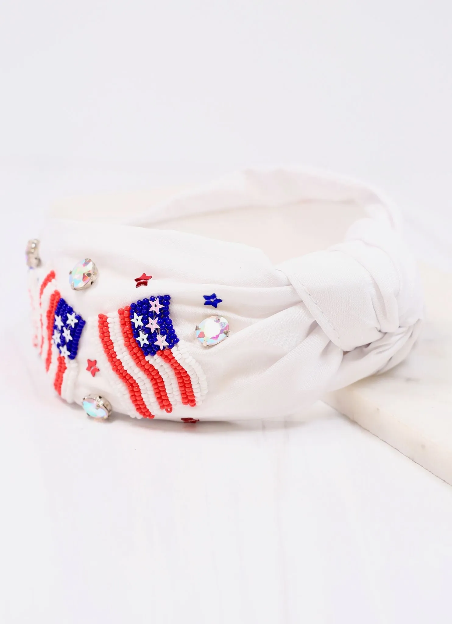 Grand ol' Flag Headband WHITE