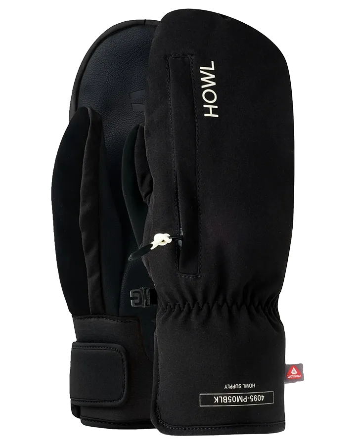 Howl Pocket Mittens - Black - 2023