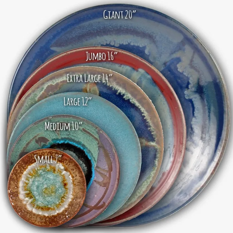 K Brooks - Plate w/ Glass - Small (Sienna & Black)