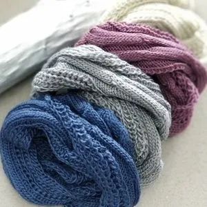 Knitted Infinity Scarf Gray