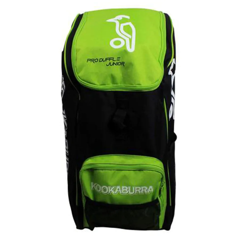 Kookaburra Pro Duffle Cricket Kit Bag (Black/Lime Green)