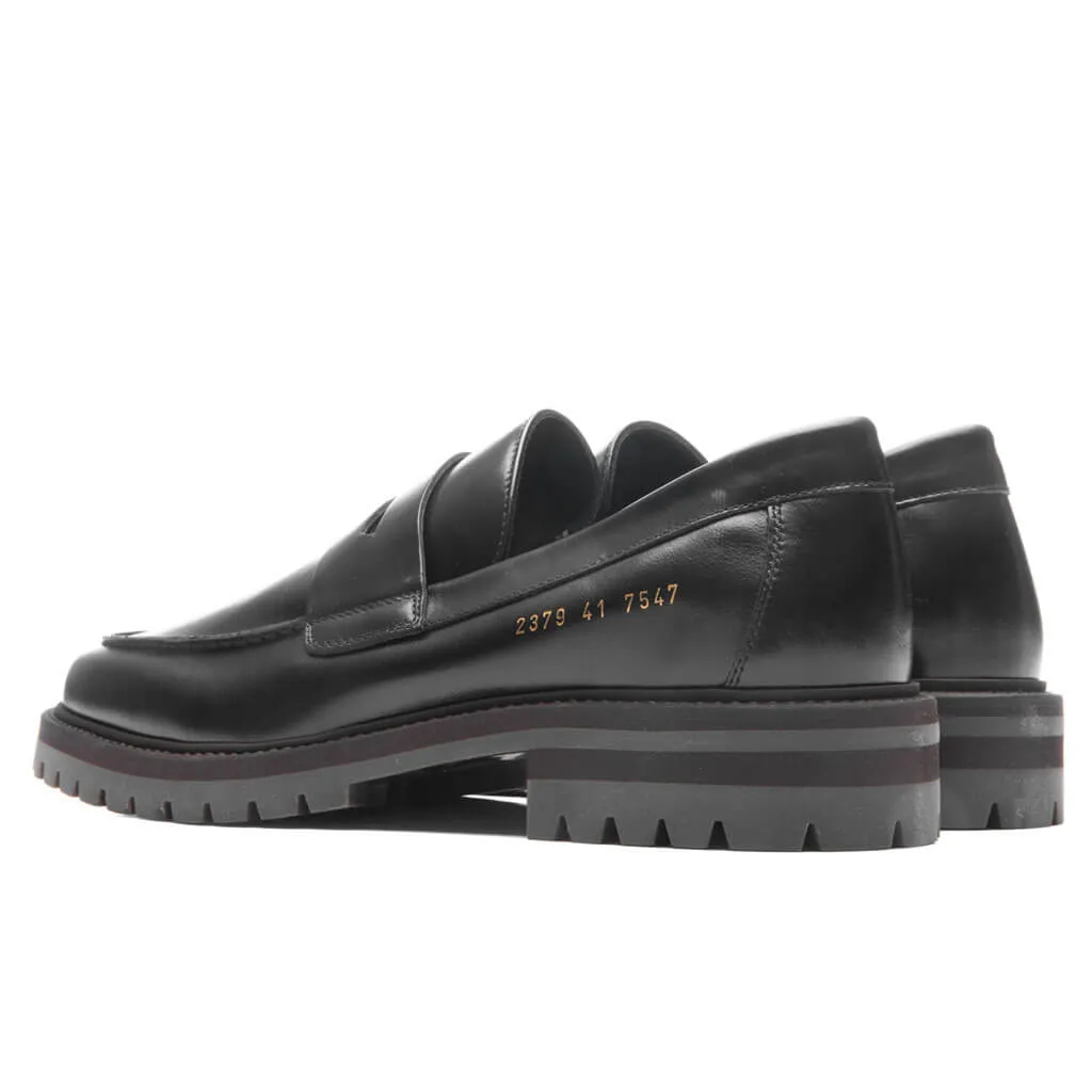 Loafer with Lug Sole - Black