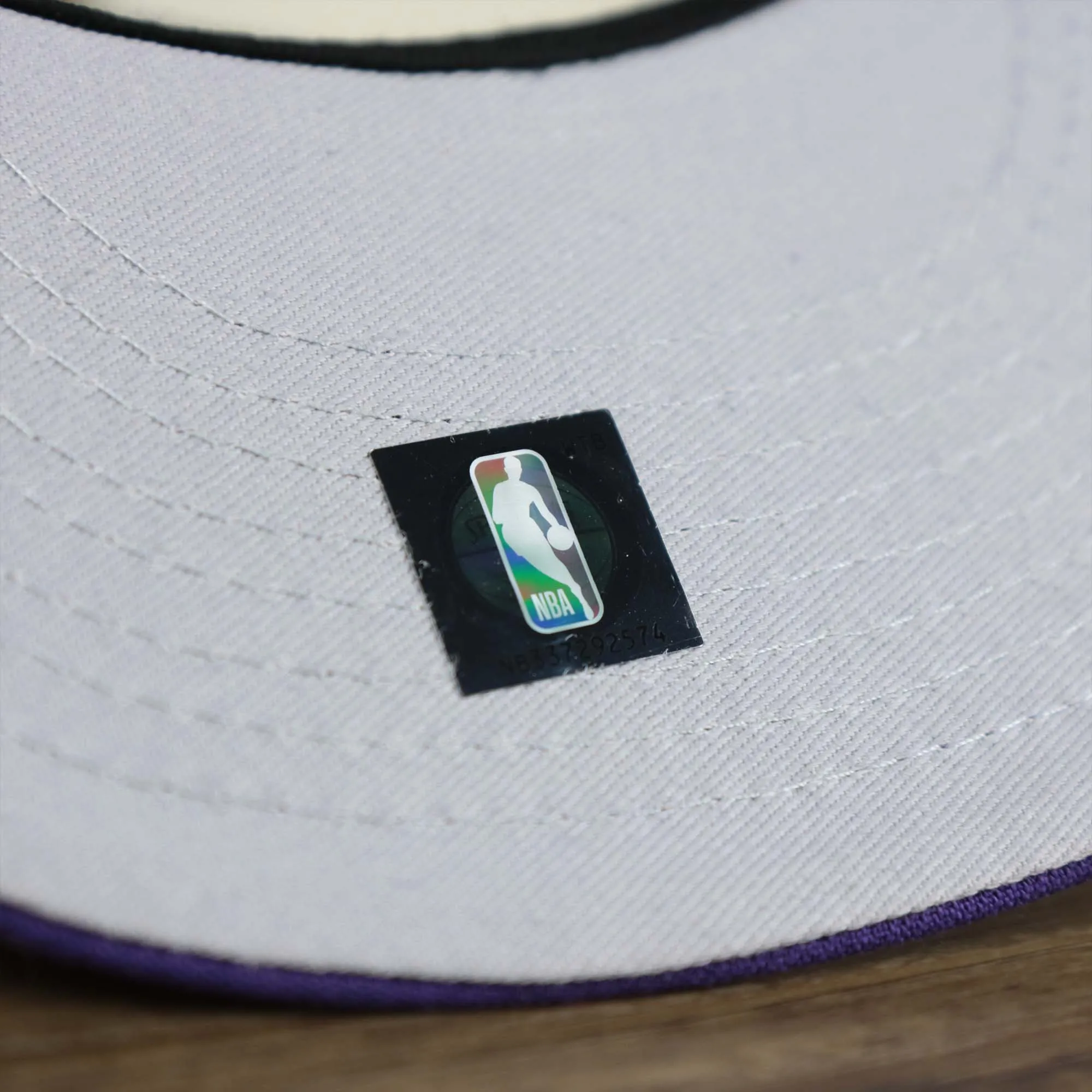 Los Angeles Lakers NBA 2022 Draft Gray Bottom 9Fifty Snapback | New Era Cream/Purple